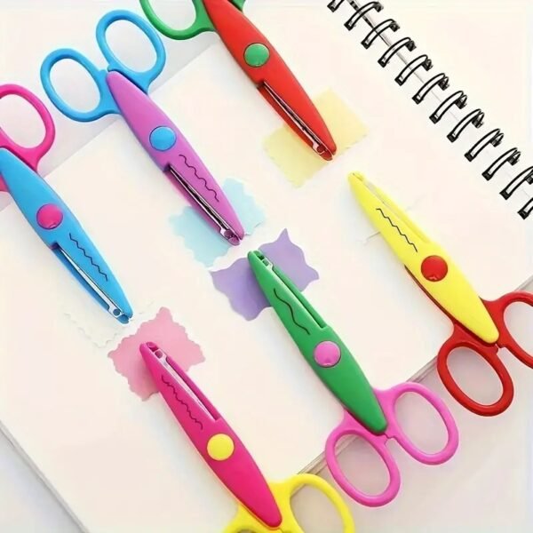 3pcs Plastic Safety Art Scissors for Crafts - Image 9