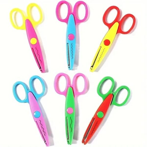 3pcs Plastic Safety Art Scissors for Crafts