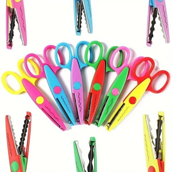 3pcs Plastic Safety Art Scissors for Crafts - Image 7