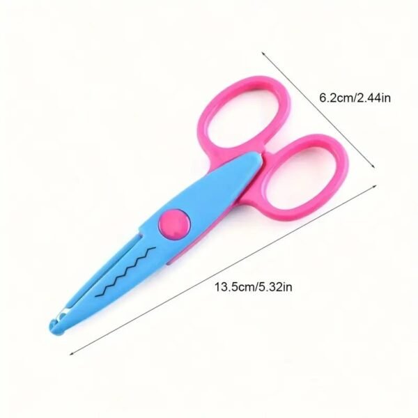 3pcs Plastic Safety Art Scissors for Crafts - Image 4