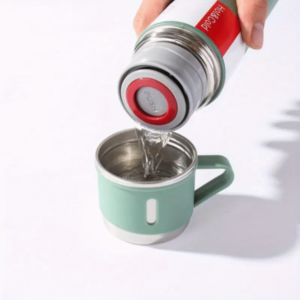 Stainless Steel Vacuum Flask Set - Image 4