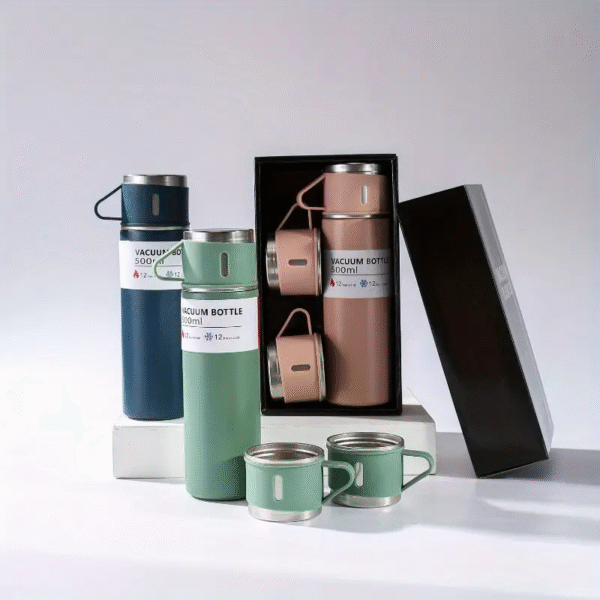 Stainless Steel Vacuum Flask Set