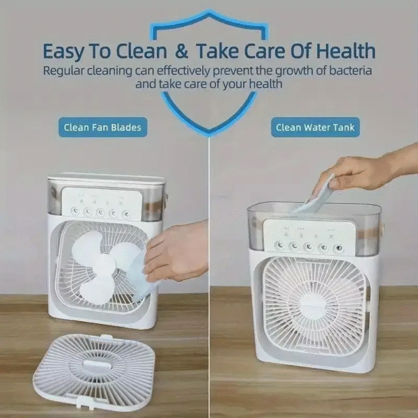 Multi-Function Five Hole Humidification Air Conditioning Fan Electric Fan- Random - Image 3