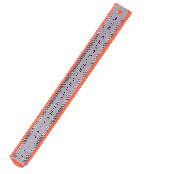 30cm Stainless Steel Ruler with Non-Slip Edge