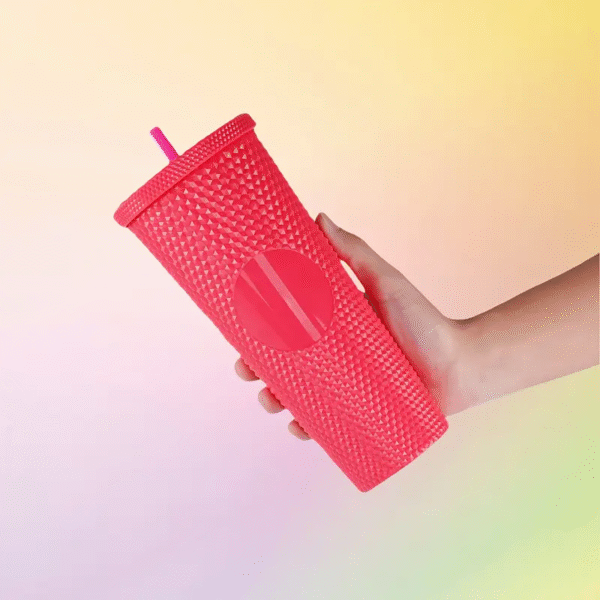 3pcs Durian Texture Reusable Water Bottles with Straw - Image 5
