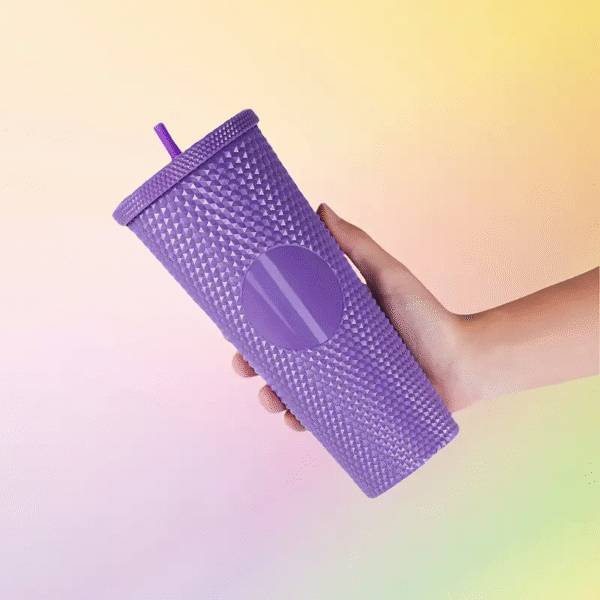 3pcs Durian Texture Reusable Water Bottles with Straw - Image 6