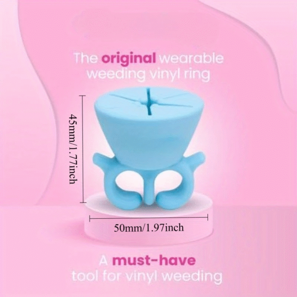 Vinyl Weeding Scrap Collector Ring – Silicone Debris Catcher for Cricut & Crafting - Image 2