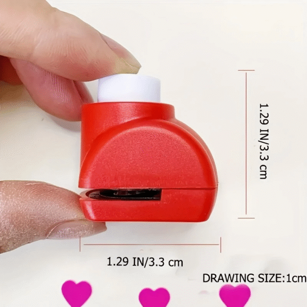 Mini Embossing & Paper Punch Set (3pcs) – Random Colours & Shapes for DIY Crafts - Image 3