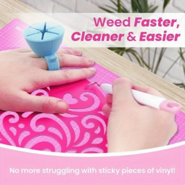 Vinyl Weeding Scrap Collector Ring – Silicone Debris Catcher for Cricut & Crafting - Image 3