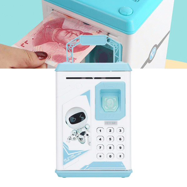 Electric Children’s Saving Pot – Password-Protected Piggy Bank with Auto Bill Scroll - Image 5