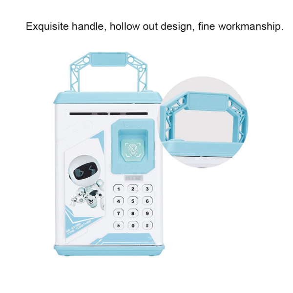 Electric Children’s Saving Pot – Password-Protected Piggy Bank with Auto Bill Scroll - Image 6
