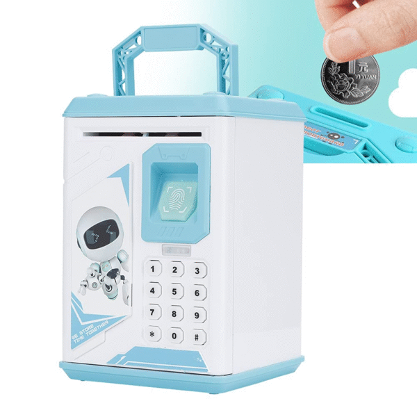 Electric Children’s Saving Pot – Password-Protected Piggy Bank with Auto Bill Scroll - Image 7