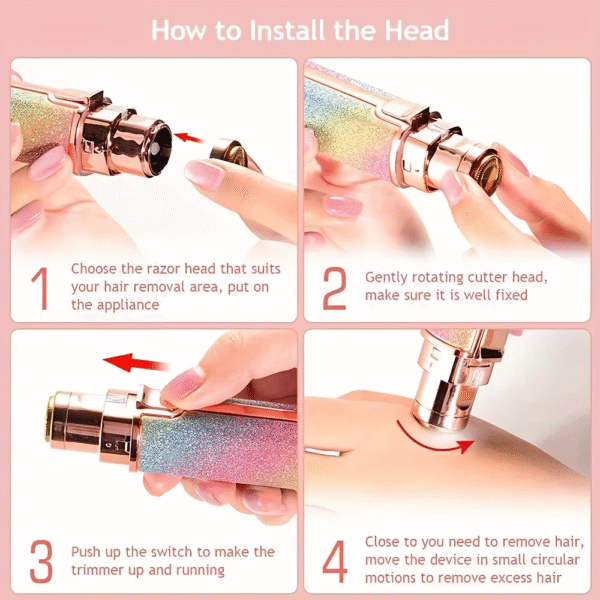Rechargeable Eyebrow Trimmer – Precision Hair Removal for Face & Brows - Image 7