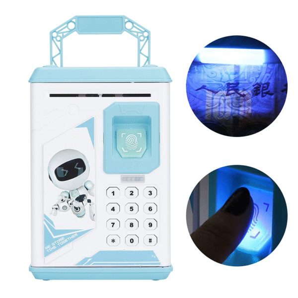 Electric Children’s Saving Pot – Password-Protected Piggy Bank with Auto Bill Scroll - Image 4