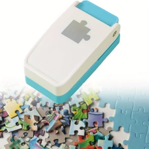 Puzzle Hole Puncher – 1pc DIY Jigsaw Cutter for Scrapbooking & Craft Projects