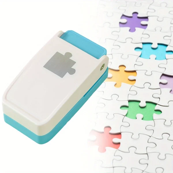 Puzzle Hole Puncher – 1pc DIY Jigsaw Cutter for Scrapbooking & Craft Projects - Image 3