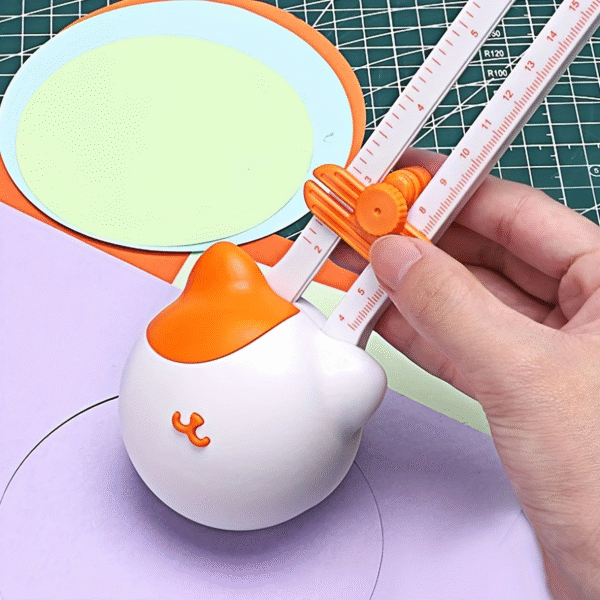 Adjustable Circular Paper Cutter – 1pc Precision Circle Tool with Measurement Scale - Image 4