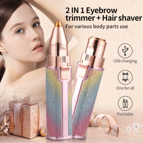Rechargeable Eyebrow Trimmer – Precision Hair Removal for Face & Brows