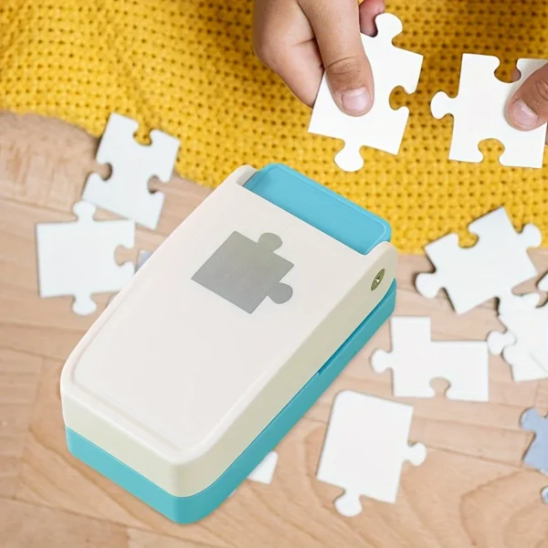 Puzzle Hole Puncher – 1pc DIY Jigsaw Cutter for Scrapbooking & Craft Projects - Image 2