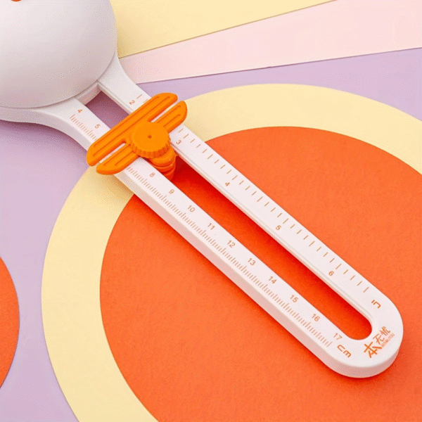 Adjustable Circular Paper Cutter – 1pc Precision Circle Tool with Measurement Scale - Image 3