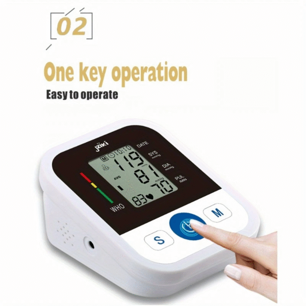 Electronic Blood Pressure Monitor – Digital, Automatic & Easy-to-Use Arm Cuff Device - Image 4