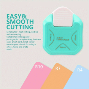 3 Way Corner Rounder Punch – 4mm, 7mm, 10mm Cutter for Paper Crafts & Scrapbooking
