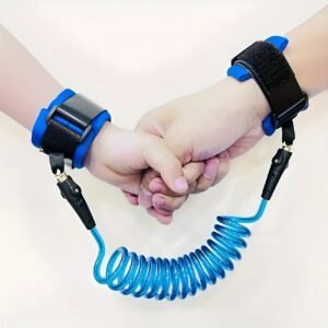Anti-Lost Bracelet for Kids – Adjustable Safety Wrist Strap with 360° Rotating Cord
