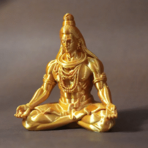 golden shiva meditation statue