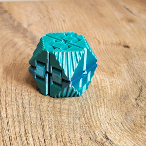 3d‑printed geometric puzzle cube (random colour)