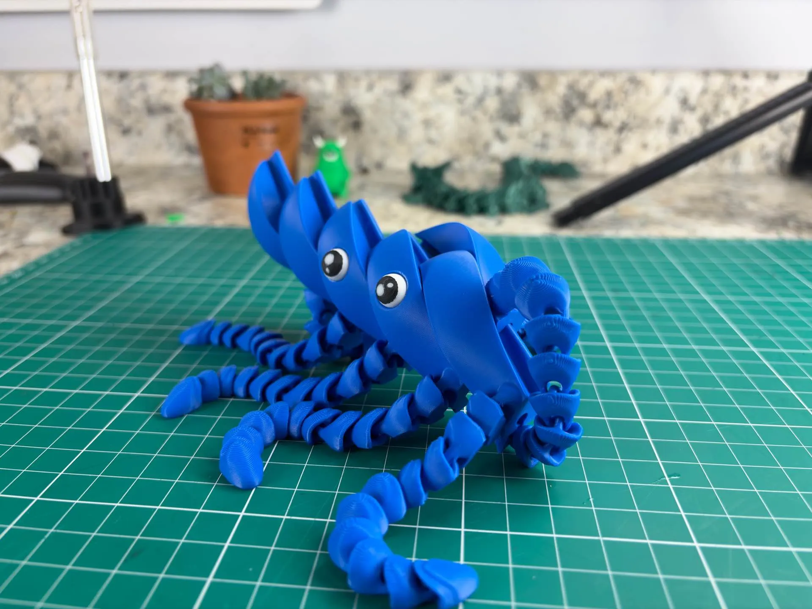 3d‑printed octopus figurine random colour 3d‑printed octopus figurine random colour