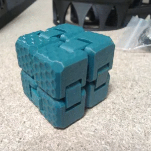 textured infinity cube fidget toy random colour
