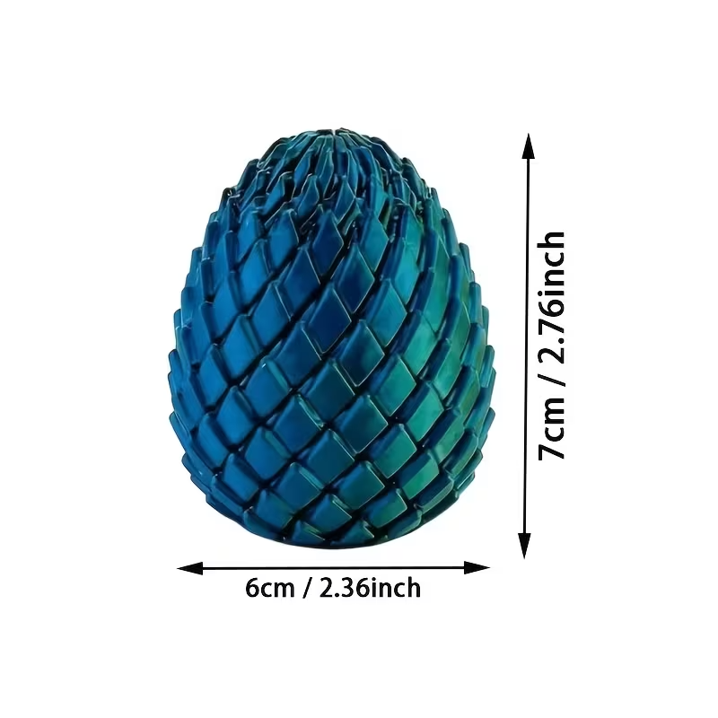 3d printed twisted dragon egg random colour 3d printed twisted dragon egg random colour