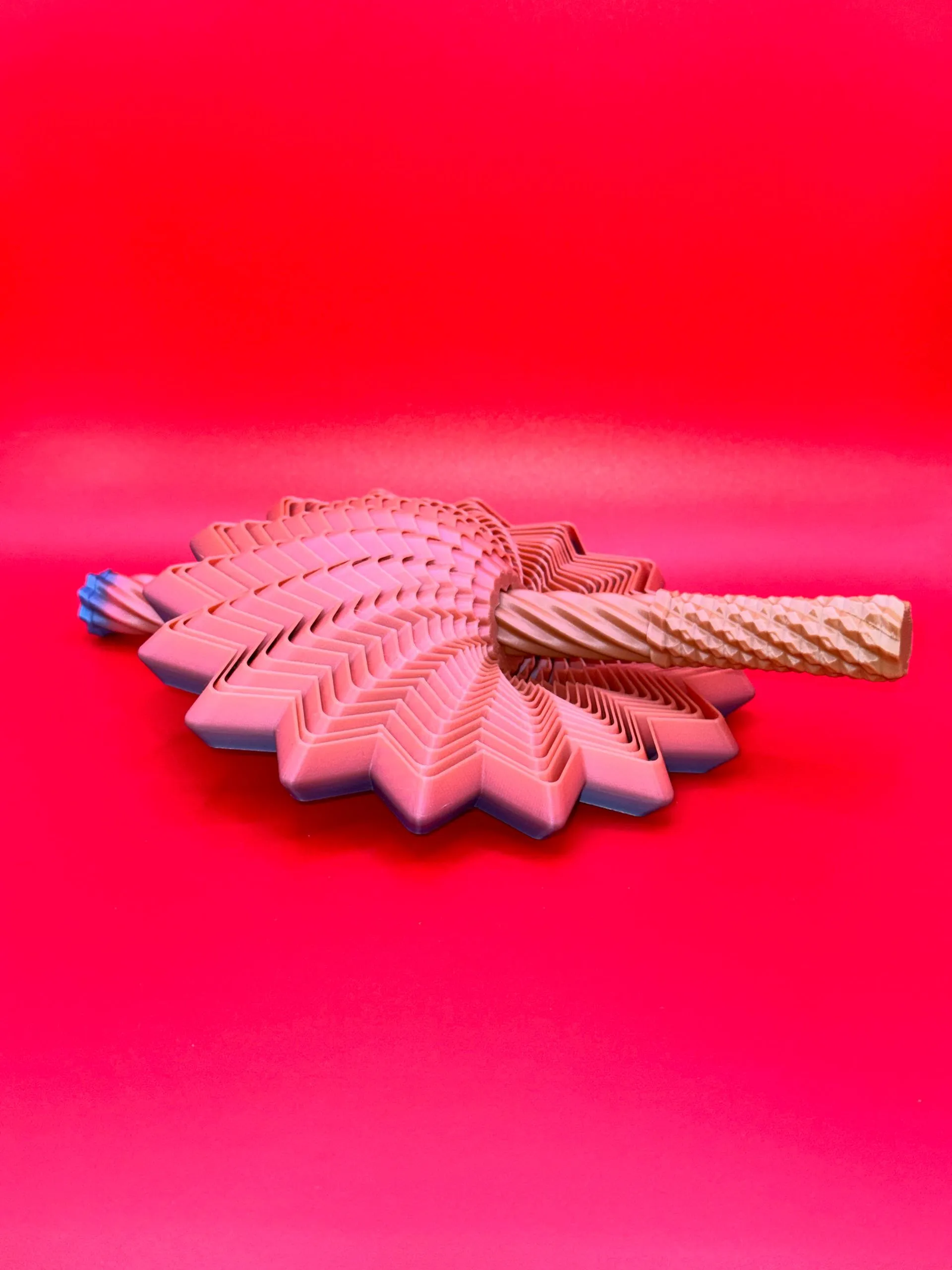 spiral bloom 3d‑printed sculpture random colour spiral bloom 3d‑printed sculpture random colour