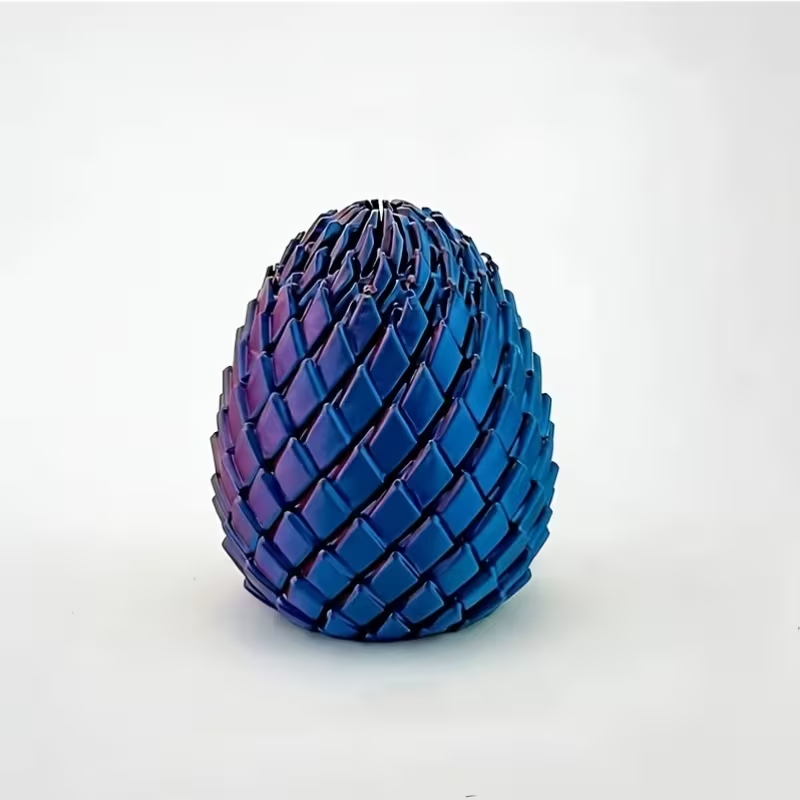 3d printed twisted dragon egg random colour 3d printed twisted dragon egg random colour