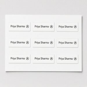 Flat-surface name labels