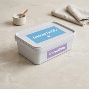 Stationery tub labels