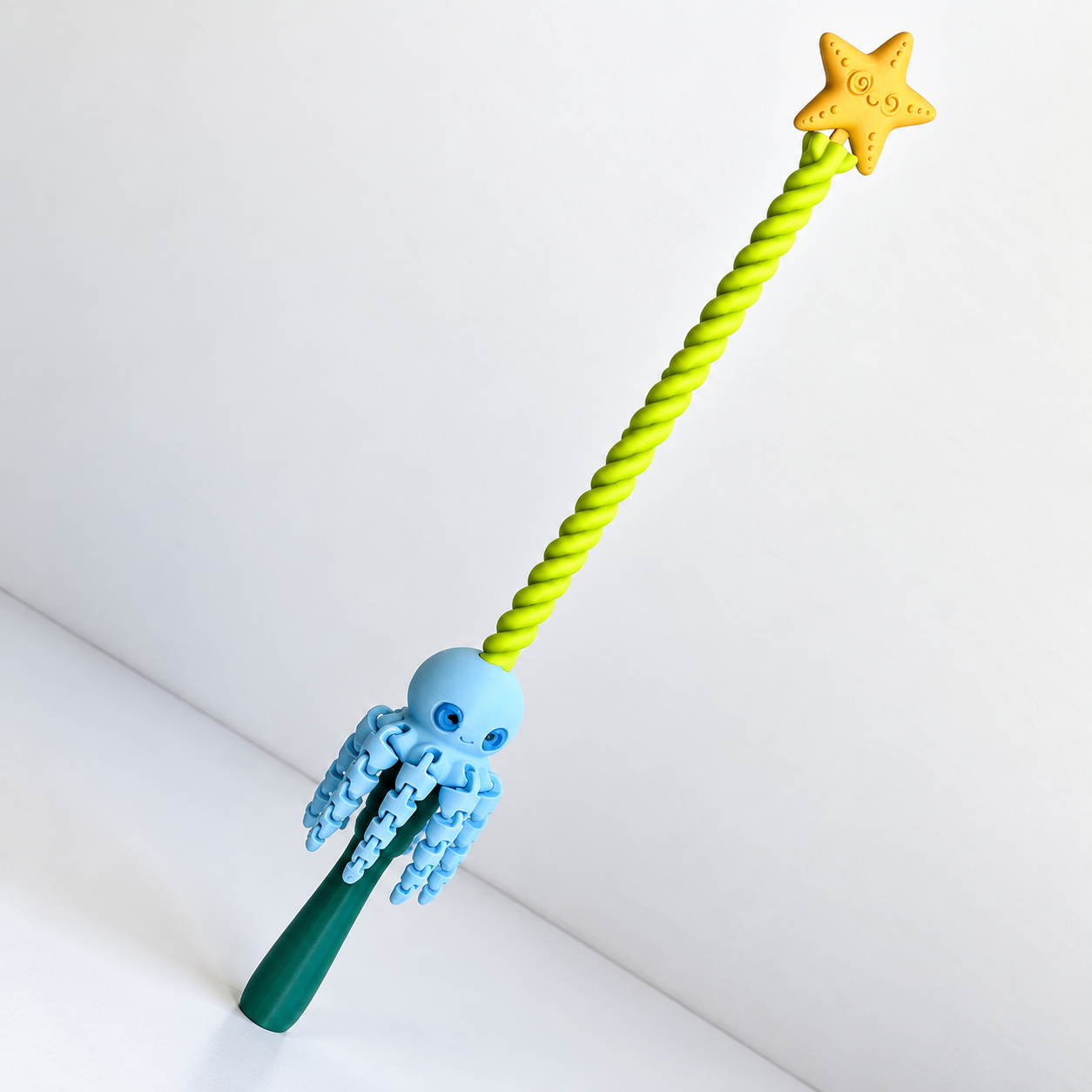 3D Printed Octopus Magic Wand | Malaika Creations